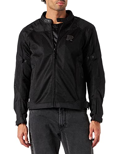 RAXUS Chaqueta Moto Verano Para Hombre-Track CoolPro, Homologada CE (NEGRO, XL)