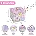 Jewelkeeper Jewelry Box for Girls with 1 Drawer - Unicorn Musical Jewelry Boxes, Beautiful Dreamer Tune, Spinning Unicorn Doll, Little Girl Music Box, Gifts for 5 Year Old Girls, Engineered Wood