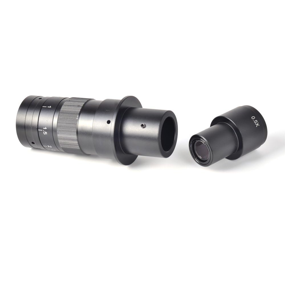 HAYEAR Monokular Max 180x Zoom C-Mount Glasobjektivadapter F/Industrie Mikroskop Kamera Objektiv
