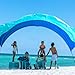 New Shibumi Shade® Classic with Quiet Canopy, The Original Wind-Powered® Beach Shade, Shade for 8 People, Weighs Only 4 lbs, Sets up in 3 Minutes. Wind Assist Included