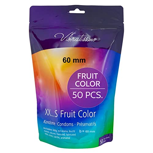 Vibratissimo Paquet de 50 Préservatifs Colorés/Aromatisés pour des Sensations Pures/Naturelles...