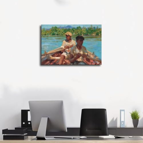 Impression sur toile bateau rivière noire Jamaïque déco bureau - 3