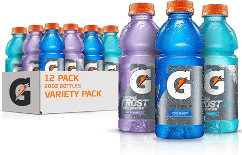 Gatorade Original Thirst Quencher 3-Flavor Frost Variety Pack, 20 Fl Ounce - Pack of 12
