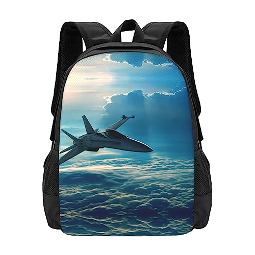 Sac à dos d'école aircraft fighter jets pour ordinateur portable ado