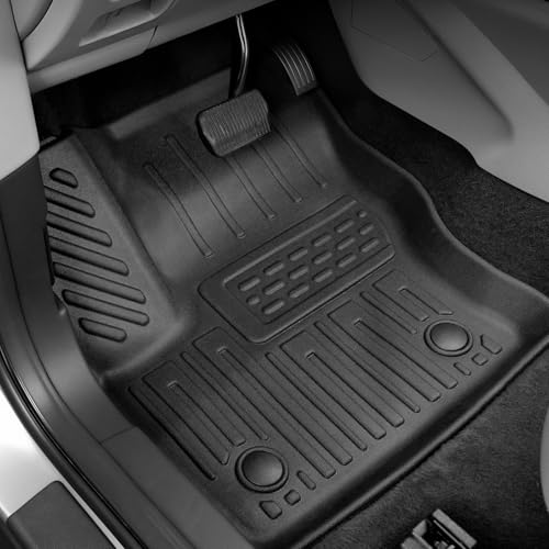 Image of Floor Mats for Ford Escape 2013-2019, All Weather Floor Mats Trunk Cargo Liner with Backrest Protectors and Door Sill Guards Accessories, Full Coverage Set