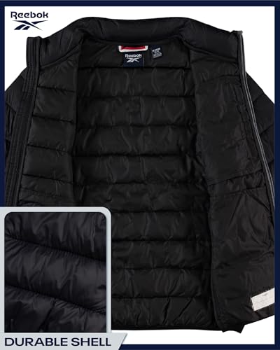 Reebok Boys Puffer Jacket - Midweight Quilted Insulated Winter Coat - Water and Wind Resistant Winter Jacket for Boys4