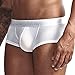 Mens Underwear with Pouch for Balls Underwear Mens Mens Boxer Briefs Mens Boxer Shorts Boxer Briefs for Men Pack Men Boxer Briefs Mens Underwear Briefs Men's Underwear Pair of Thieves（1-White,Large）