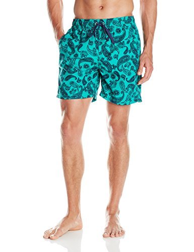 Kanu Surf Men's South Beach Swim Trunks (Regular & Extended Sizes), Marlin Green, Medium