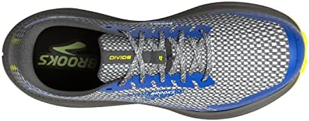 Brooks Men’s Divide 4 Trail Running Shoe - Gunmetal/Surf The Web/Sulphur - 12 Medium | Image 4