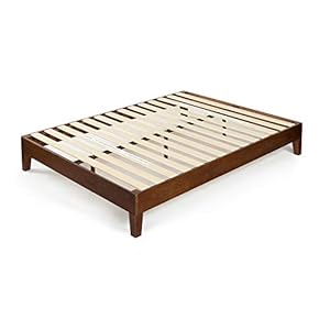 Zinus Marissa 12 Inch Deluxe Wood Platform Bed / No Box Spring Needed / Wood Slat Support / Antique Espresso Finish…