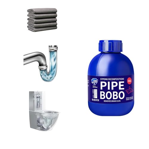 Pulitore di scarico, sblocca potentemente le fogne, dissolve i blocchi, rimuove la scala dai lavandini della cucina, dai servizi igienici del bagno e dagli scarichi del pavimento e pulisce i tubi di