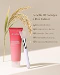 Dewyhour Collagène et Rice Wrapping de nuit Masque visage hydratant : Collagen Masque, Masque Peel Off hydrolysé pour peau glamour, élasticité & Hydratant, extrait de riz, soin de la peau coréen,2.53 FL.OZ