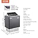 VEVOR Sauna Heater, 9KW 220V Electric Sauna Stove, Steam Bath Sauna Heater with External Digital Controller, 3h Timer & Adjustable Temp for Max. 317-459 Cubic Feet, Home Hotel Spa Shower FCC Certify