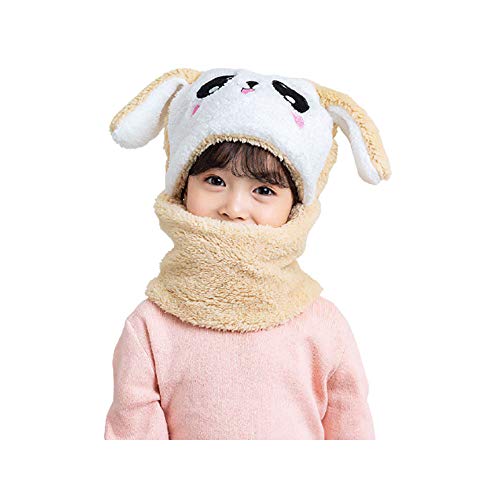ZHONGXIN Bebé Invierno Sombrero Bufanda Felpa Sombrero Orejeras Cálido Sudadera con Capucha Gorros Sombrero (K,5-10 years old) Cover
