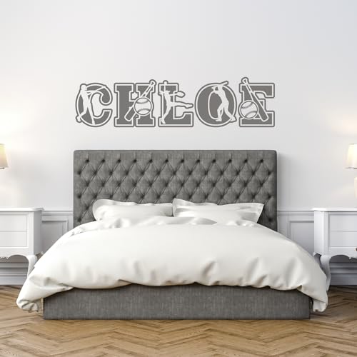 Vinilo decorativo personalizado para pared softball miniatura 7
