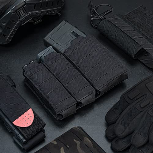 IDOGEAR Tactical Mag Pouch – Porta Caricatori Double Open Top Per 5.56 E Pistola MOLLE