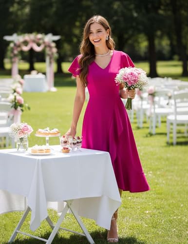 Image of DRESSTELLS Women's Cocktail Dresses 2026, Formal Fall Wedding Guest Dress