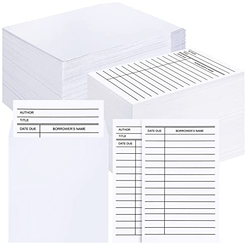 Sobres autoadhesivos Ireer para evitar pérdidas de libros con tarjetas de biblioteca