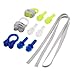 3 Pairs Adults Swimming Silicone Ear Plugs + Nose Clip Set