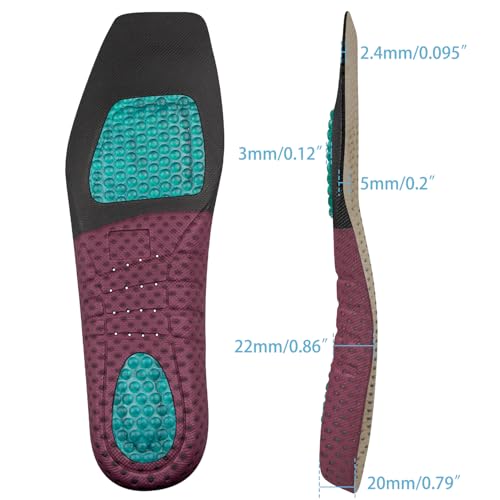 Image of CUNUEN Boot Insoles for Ariat Replacement Inserts Sole | Square Toe Insoles(Size: M14)