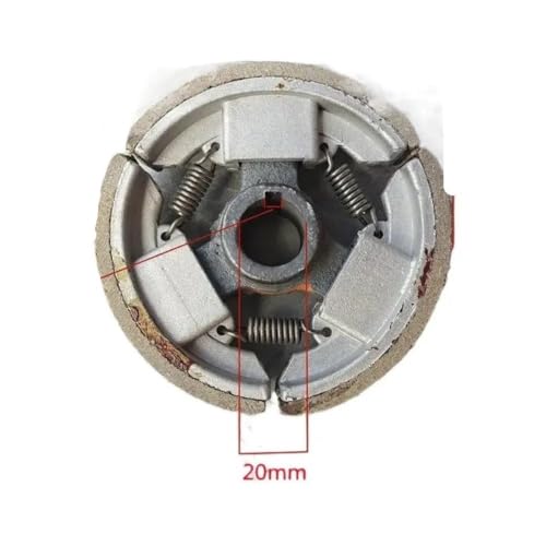 Embrague de eje de 20mm con llave plana para repuesto de motor GX200 y 168F 2