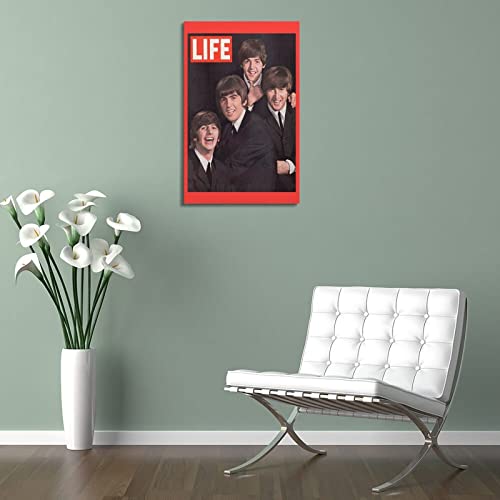 Poster décoratif sur toile pour chambre à coucher et chambre à coucher des Beatles (50 x 75 cm) - Les Beatles, Paul McCartney, John Lennon, RIngo Starr, George Harrison Poster décoratif sur toile pour chambre à coucher et chambre à coucher des Beatles (50 x 75 cm) – Image 6