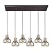 ELK Lighting 46023/6RC Danica Collection 6 Light Chandelier, 6 x 9 x 30", Oil-Rubbed Bronze