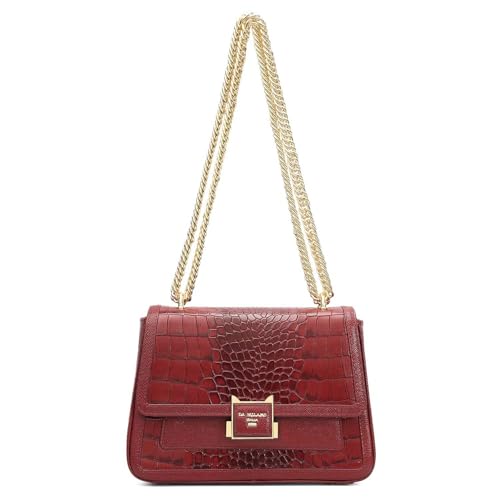 Image of Da Milano Leather Shoulder Bag for Women (00725OL)