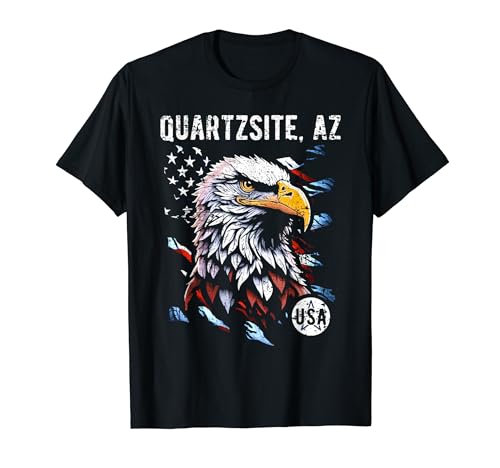 Quartzsite Arizona - Bandera patriótica de Estados Unidos, diseño vintage Camiseta