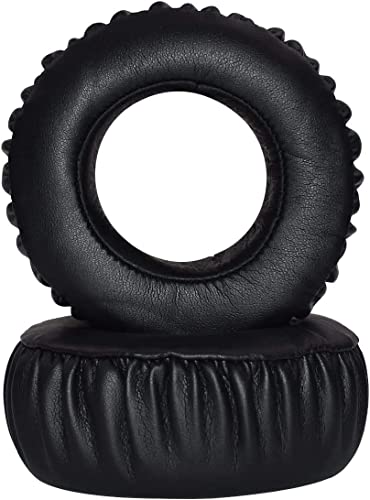 Almohadillas de repuesto para audífonos Sony MDR-XB700 | Almohadillas de espuma viscoelástica/cuero de proteína - Negro miniatura 2