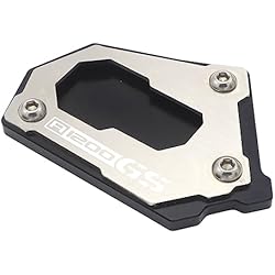 Maletas Bmw 1200 Gs Lc Almohadilla para pata de cabra Para BMW para R1250GS para R 1200 GS LC ADV R1250GS para aventura R 1250 GS Almohadilla de pata de cabra para motocicleta Side Stand Extension Kickstand ( Color : Metall