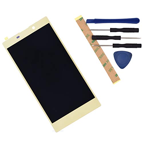 H3311 LCD Touch Assembly LCD Display Touch Screen Digitizer Complete Replacement for Sony Xperia L2 H3321 H4311 H4331 Gold with Frame Adhesive[ Without Frame ]