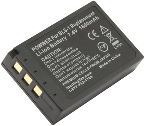 STK's Olympus BLS-1 Battery - 1800mAh for Olympus PS-BLS1, BLS-1 Batteries and Olympus PEN E-PL1, E-PM1, EP3, EPL3, Evolt E-420, E-620, E-450, E-400, E-410 Digital SLR Cameras.