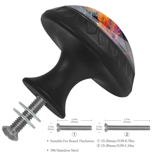 Boutons de tiroir en verre cristal Acaleph durables contre l'usure - 4