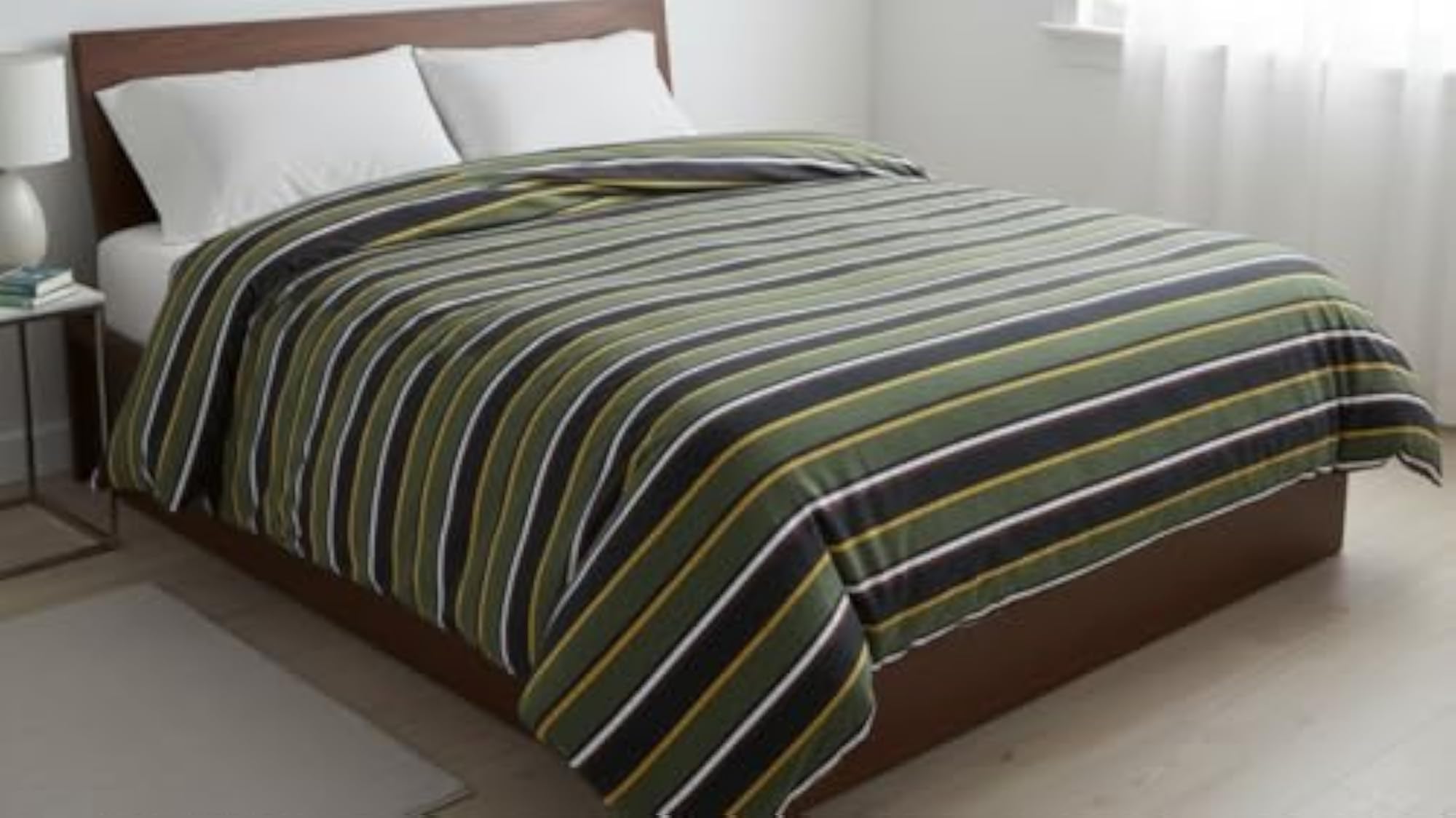 Cotton Duvet Cover with Laces, Pure Handloom