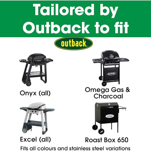 Housse de barbecue Outback ventilée anthracite pour modèles Onyx et Excel