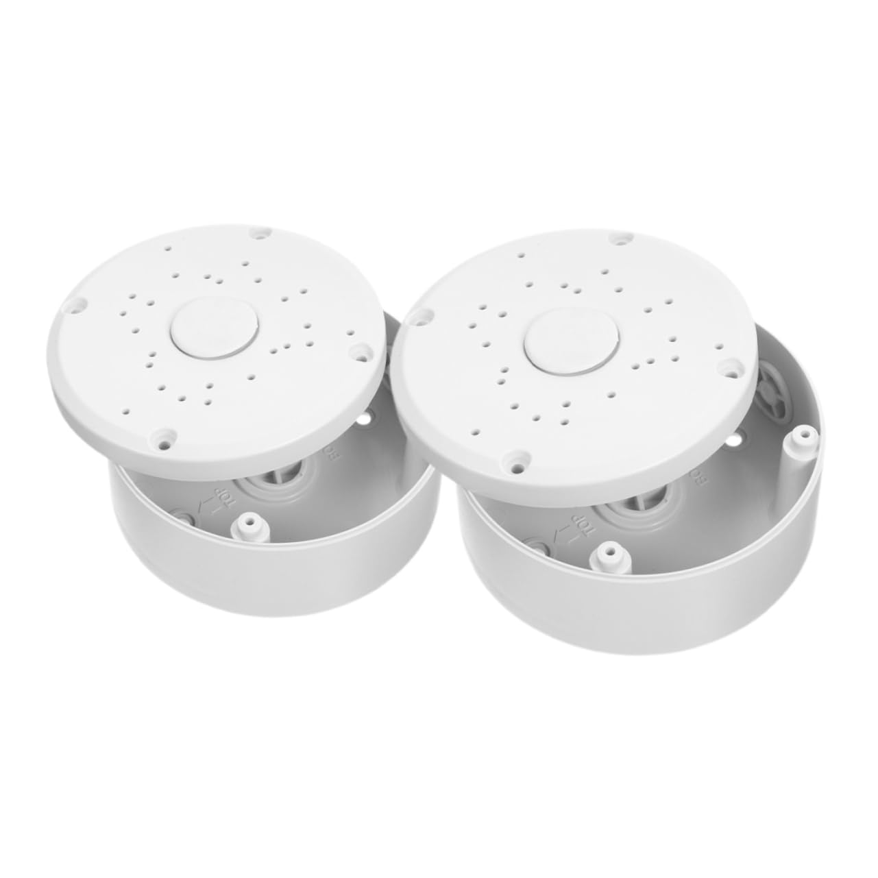 VILLCASE 5 Ensembles Boîte De Jonction Extérieure Pour Caméra De Boîte De Connexion Pour Dissimuler Les Câbles Pour Installation Extérieure Intérieure 2 Pièces * 5
