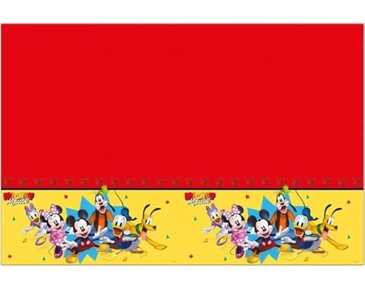 Mantel de Mickey Mouse como decoración para fiestas de cumpleaños infantiles y fiestas temáticas, tamaño: 120 x 180 cm, lavable, reutilizable, mantel de mesa de cumpleaños infantil | Ya disponible en tu tienda friki favorita! En mundofriki.es! Mantel de Mickey Mouse como decoración para fiestas de cumpleaños infantiles y fiestas temáticas, tamaño: 120 x 180 cm, lavable, reutilizable, mantel de mesa de cumpleaños infantil | Ya disponible en tu tienda friki favorita! En mundofriki.es!