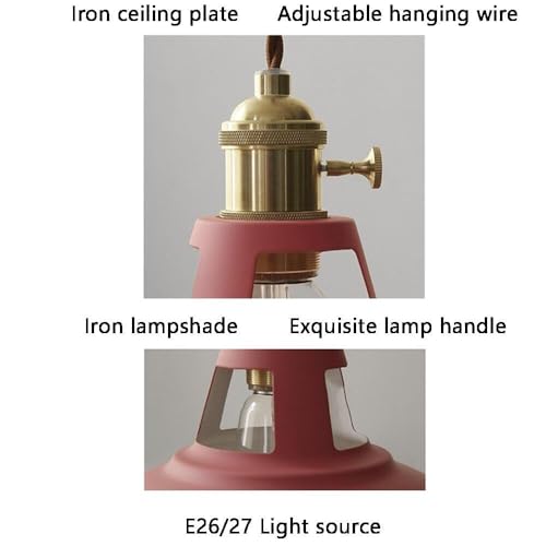 Lámpara de techo ajustable estilo nórdico de aluminio color macarrón moderna 5