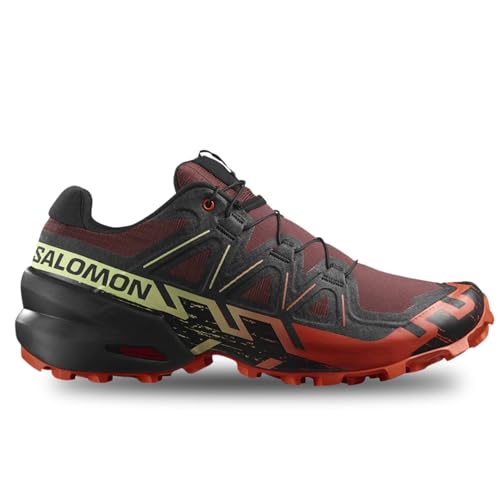 Image of Salomon Mens Speedcross 6 Rum Raisin /Cherry Tomato /Cognac 12 Medium
