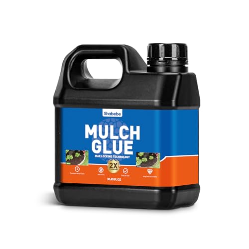 Mulch Glue for Landscaping, 30.49OZ Fast-Drying Rock & Pebble Binder–Non-Toxic Mulch Stabilizer for Garden, Pine Straw, and Outdoor UseStrong Pebble Binder, Rock Glue for Landscaping