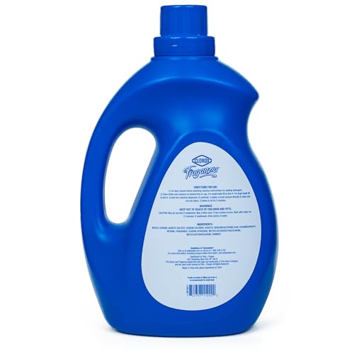 Image of Clorox Fraganzia Liquid Laundry Detergent, Linen Scent, 100 Fl Oz, 3-Pack | HE compatible, works in front and top load machines, long-lasting fragrance, 65 loads per bottle