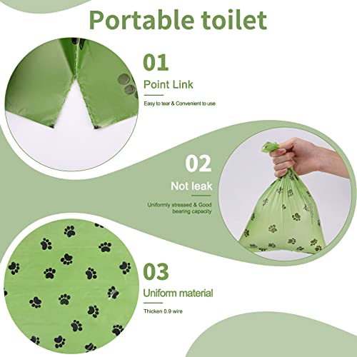 Miniatura 3 de Aokease Bolsas Para Excrementos De Perros, 44 Rodar 660 Bolsa Bolsas Perro Con Dispensador,Bolsas Caca Perro Hecho De La Mezcla De Almidón De Maíz,Fuerte Y A Prueba De Fugas Bolsas Para Caca De Perro.
