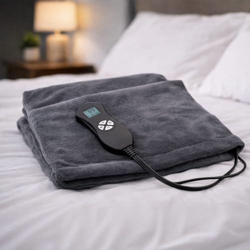 Image of DMI Digital Ultra Soft Heating Pad with Fully Customizable Heat Setting and Moist Heat Insert, Programmable Timer, FSA & HSA Eligible