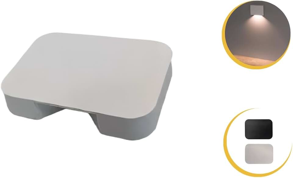 Mini Balizador Led 1,5W para Escada, Corredor, Branco ou Preto (Branco)