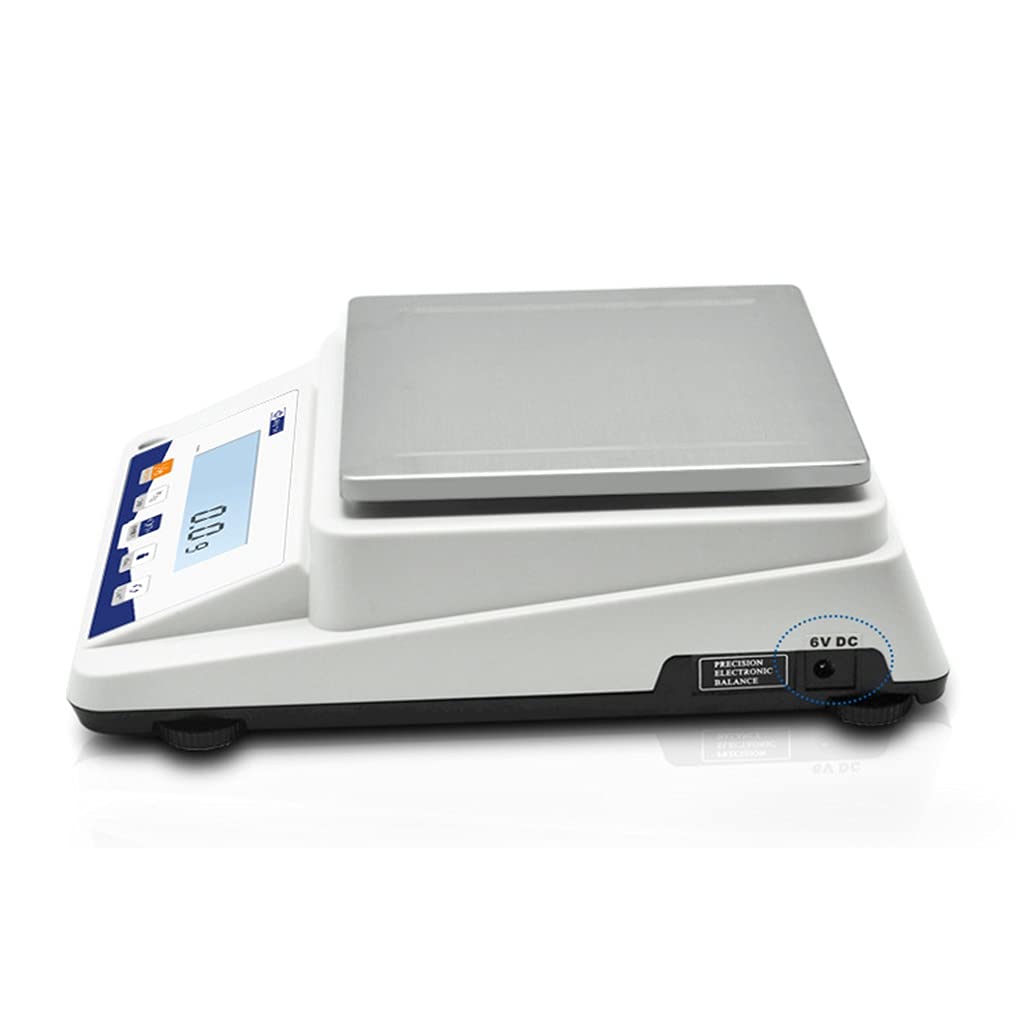 Báscula Digital de Alta precisión para Laboratorio, balanza electrónica analítica de Cocina, báscula para joyería y Oro, Pantalla LCD (5100g/0.1g)