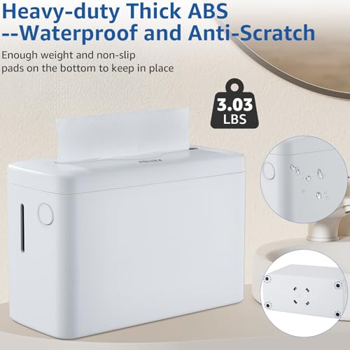 Image of Pollock Paper Towel Dispenser Holder Countertop Commercial,White-L