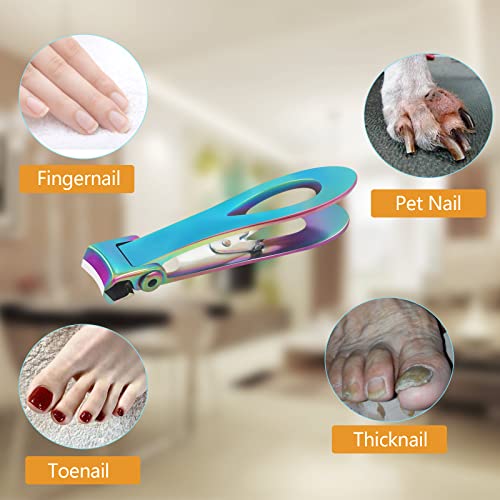 Werlla Toenail Clippers For Thick Nails, Toe Nail Clippers For Women, Long Handle Effortless 17Mm Wide Jaw Opening For Men & Seniors, Extra Large Stainless Steel Nail Clippers(Multi-Colored) #TOP5