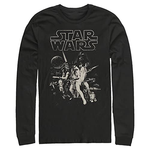 T-shirt Star Wars manches longues noir taille LT le cadeau idéal pour homme