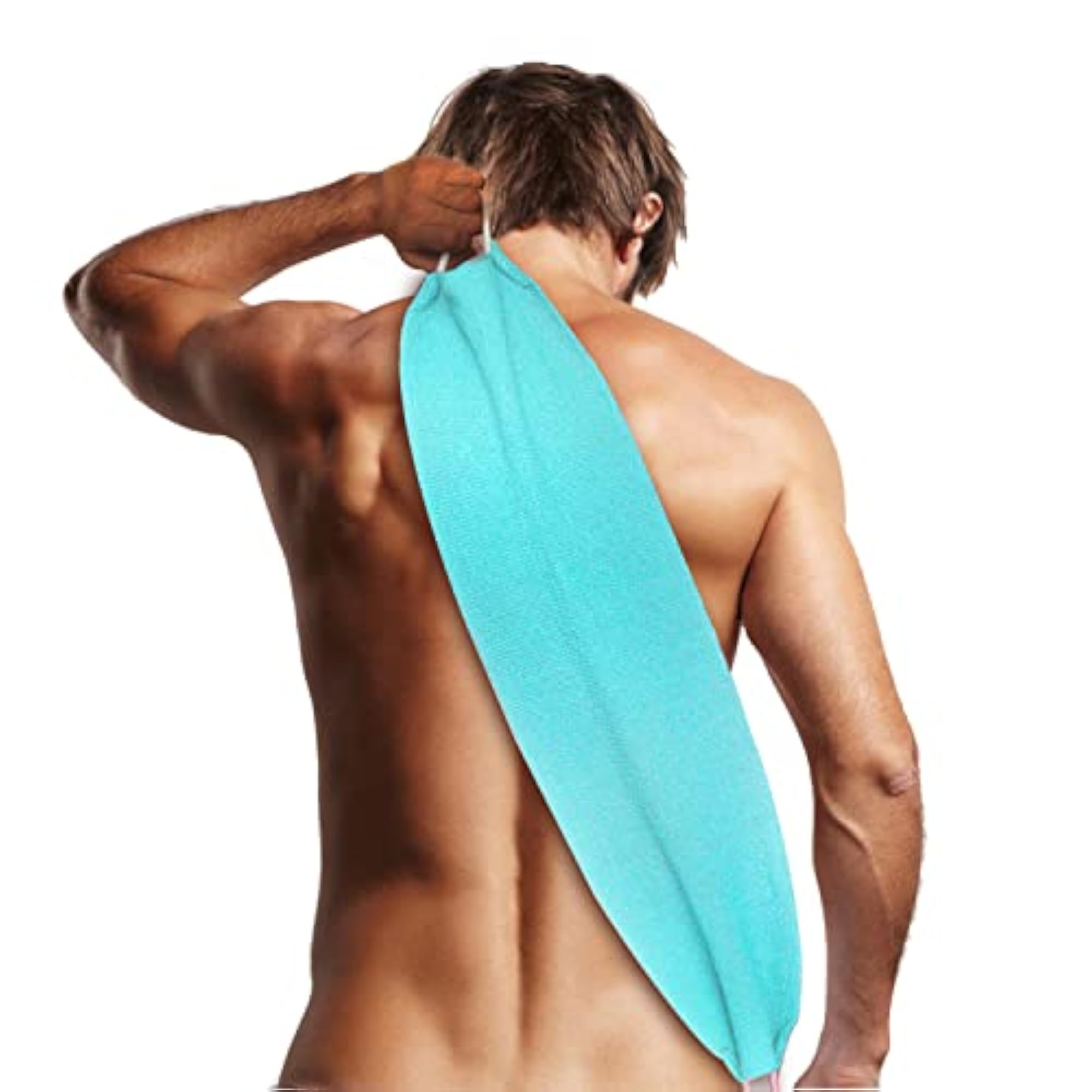 Exfoliating Back Scrubber with Handles for Body Shower